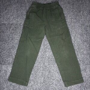 Madewell‎ Quilted Jogger Pants Green Cargo Pockets Elastic Waist XS